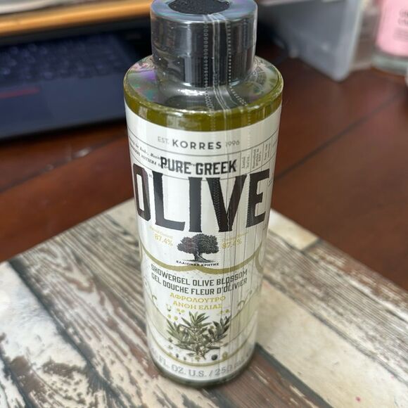 NEW & SEALED! FULL SIZE PURE GREEK OLIVE SHOWER GEL - Picture 2 of 5